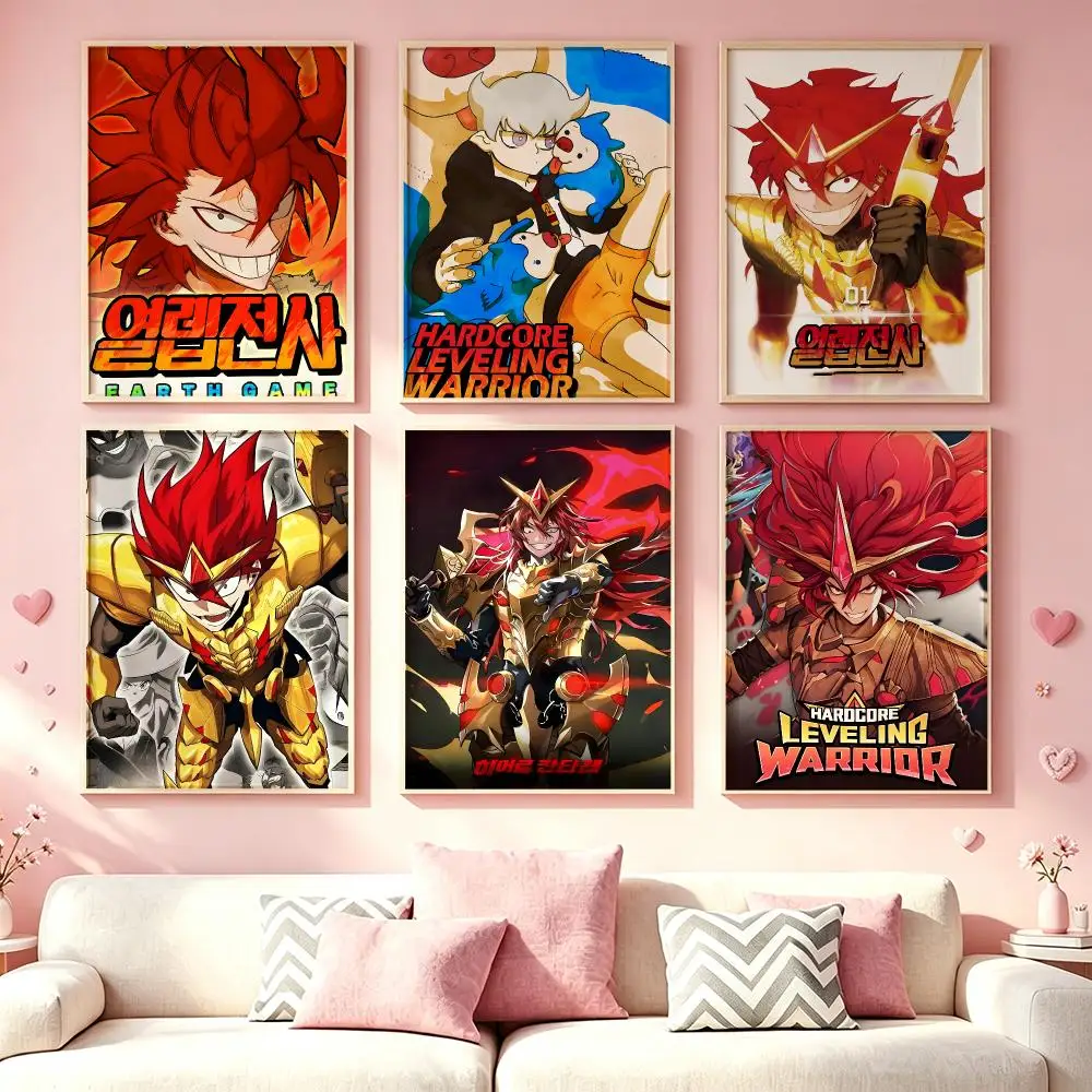 Manhwa Hardcore Leveling Warrior Poster Poster HD Printing Dreamy Style Wall Art Home Decor For Living Room Bedroom Gift Giving