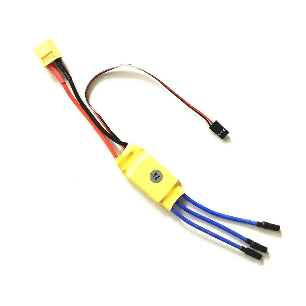 Controlador de velocidad del Motor sin escobillas ESC 30A XXD HW30A con enchufe T/XT60 para piezas de lancha de helicóptero Dron Quadcopter