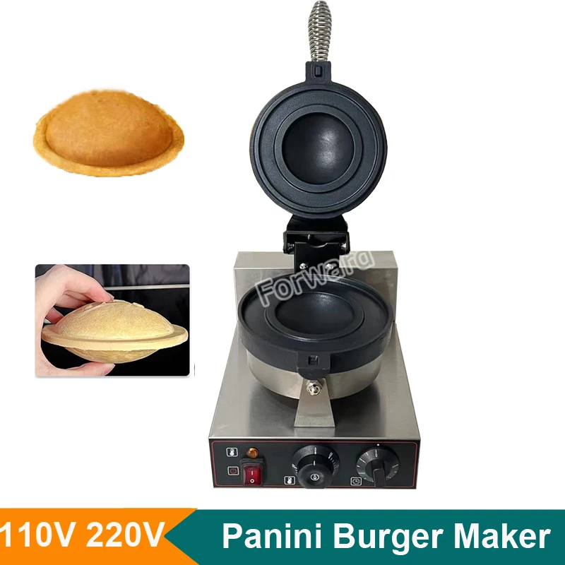 Commercial 10V 220V Gelato Panini Press UFO Burger Machine Ice Cream Hamburg Maker Ufo Burger Grill Flying Saucer Baker