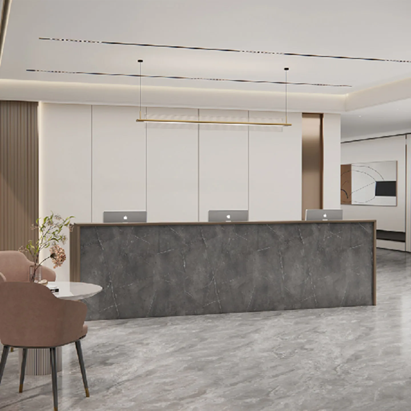 @#Modern Reception Desk Counter for Hotel Gym School Retail Check-Out Home Office Beauty Salon Office Use