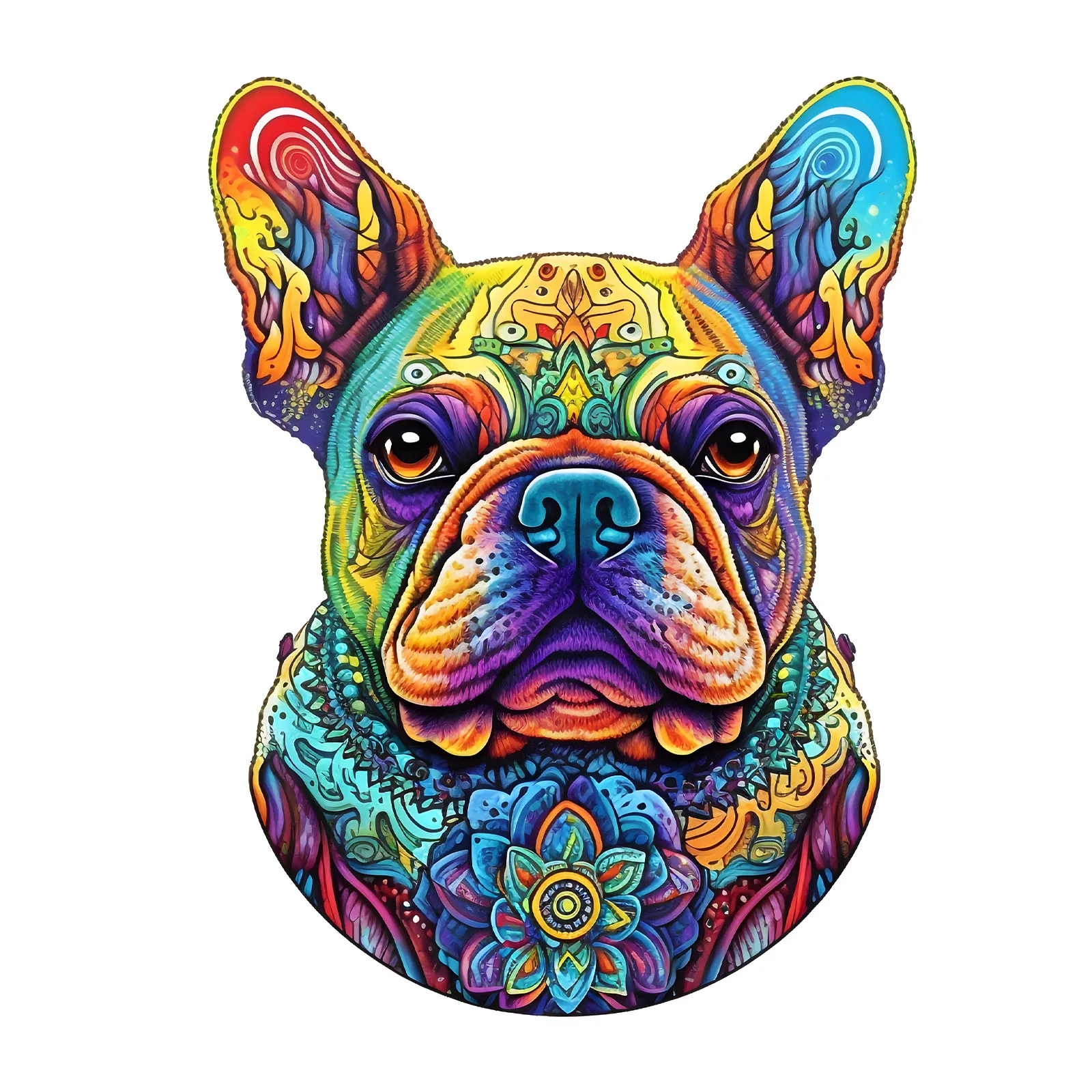 Puppy Pattern Wooden Puzzle, Irregular Animal Shapes, Stress Relief Toys, Holiday Birthday Gift for Boys and Girls