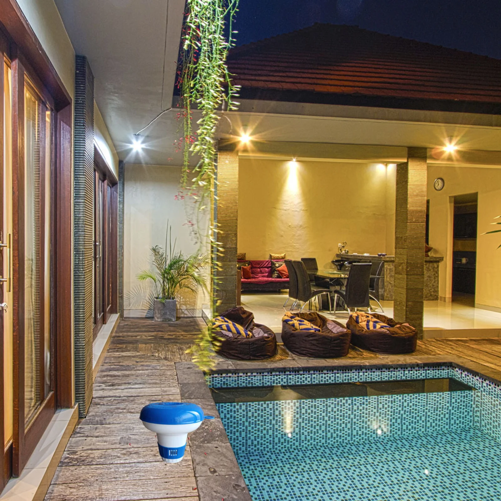 Cute Not Sinking Floating Chlorine Dispenser Reach Every Corner Fountains Pool Floating Chlorine Dispenser Box Cleaning