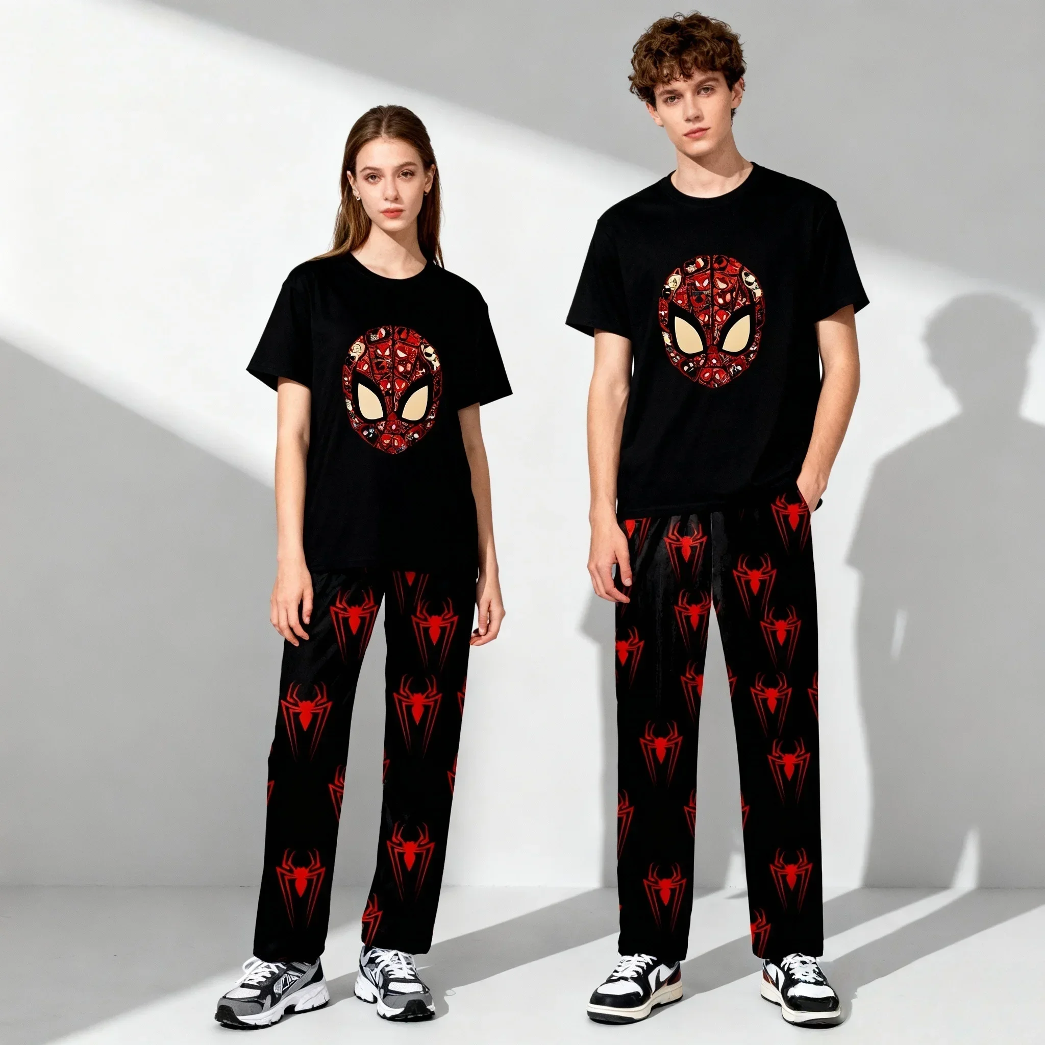 مجموعة سراويل جديدة الأكثر مبيعًا من سلسلة ديزني فيلم هيرو المتفجرة في الشارع كبيرة الحجم للبالغين للربيع والخريف بأكمام قصيرة #1