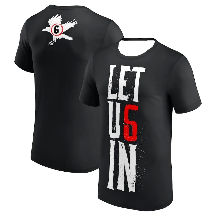 

Men's Summer Clothes WWE Wyatt Sicks Let Us in T-Shirt Quick-drying Absorb Sweat Tee Top Moto