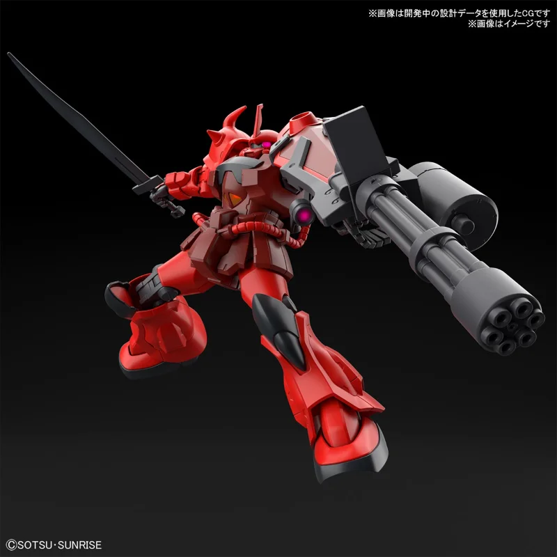 Premium Bandai Original 1/144 HGGB Gouf Crimson CustomAction Figure Assembly Model Kit Collectible Gifts