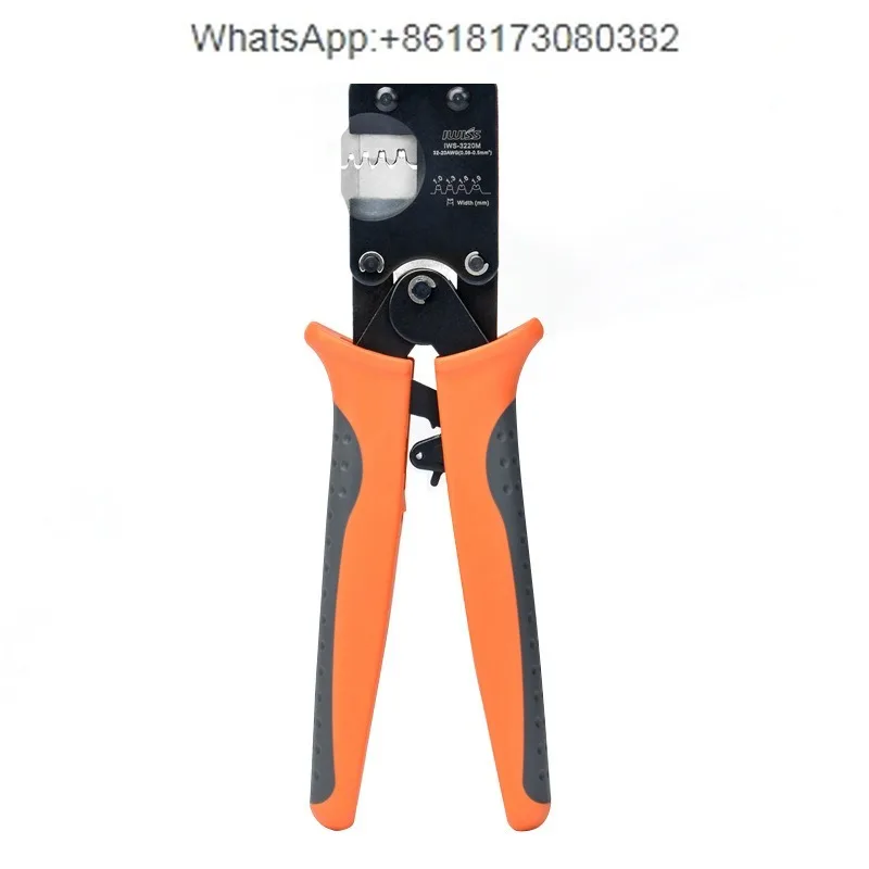 IWS-3220M обжимные клещи с подставкой для пружинных клемм, интервал 1,25 мм, клещи для клемм 1,0, обжимные клещи с храповым механизмом 1,54