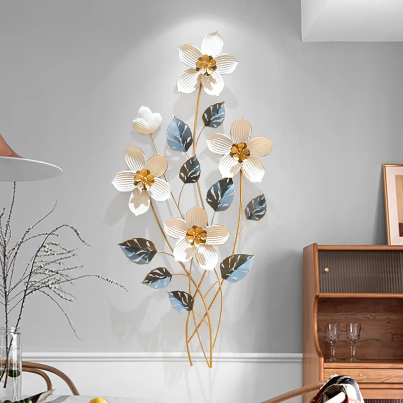 

Creative modern and minimalist entrance grille decoration pendants, iron flower wall decorations, corridor entrance wall decorat