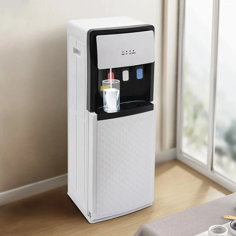 

Мини-бытовой диспенсер для воды, полностью автоматический интеллектуальный нагрев, диспенсер для воды с белым дном, защита от ожогов