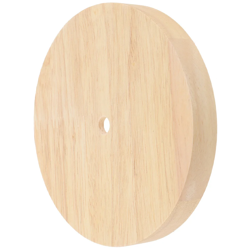 

Solid Wood Lamp Base Round Stand Light Parts Display Glass Night Lamp Wooden Bases Craft Stable Desktop Accessory