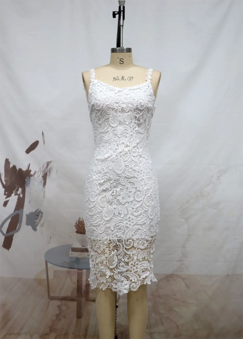 Vestidos de novia con bordado Floral para mujer, vestido de noche de encaje con apliques, elegante, ajustado, a la moda