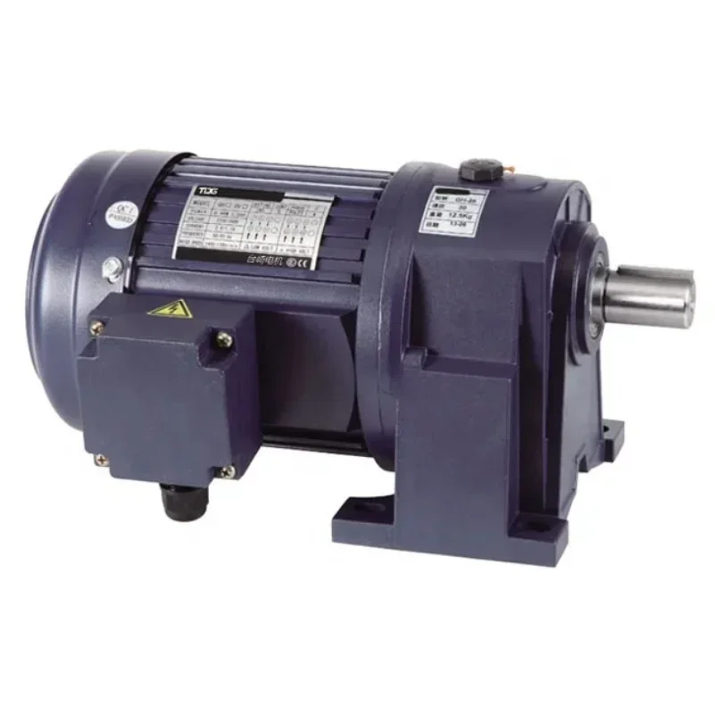 AC G220v/380v 4P Electric Gear Motor Speed Reducers Motor 1500W 2HP Horizontal Installation Three Phase Gear Motor For Conveyor