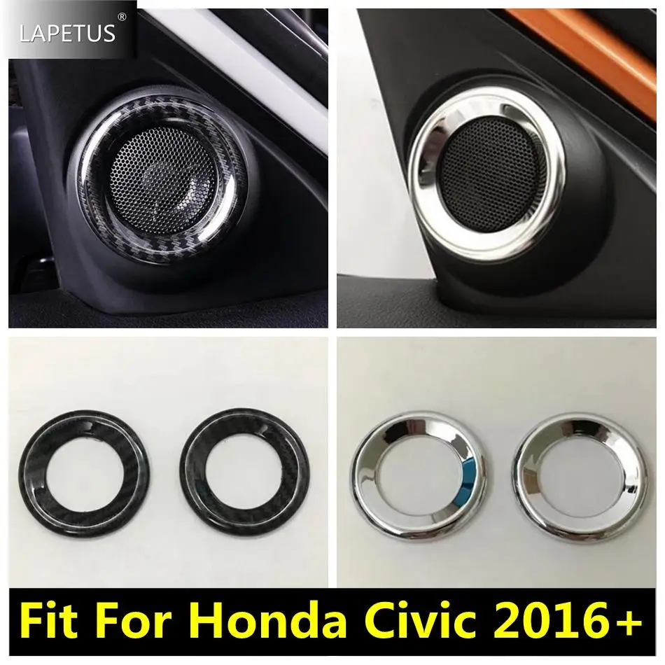 

Door Pillar A Tweeter Stereo Speaker Audio Loudspeaker Sound Ring Decor Cover Trim For Honda Civic 2016 - 2020 Car Accessories