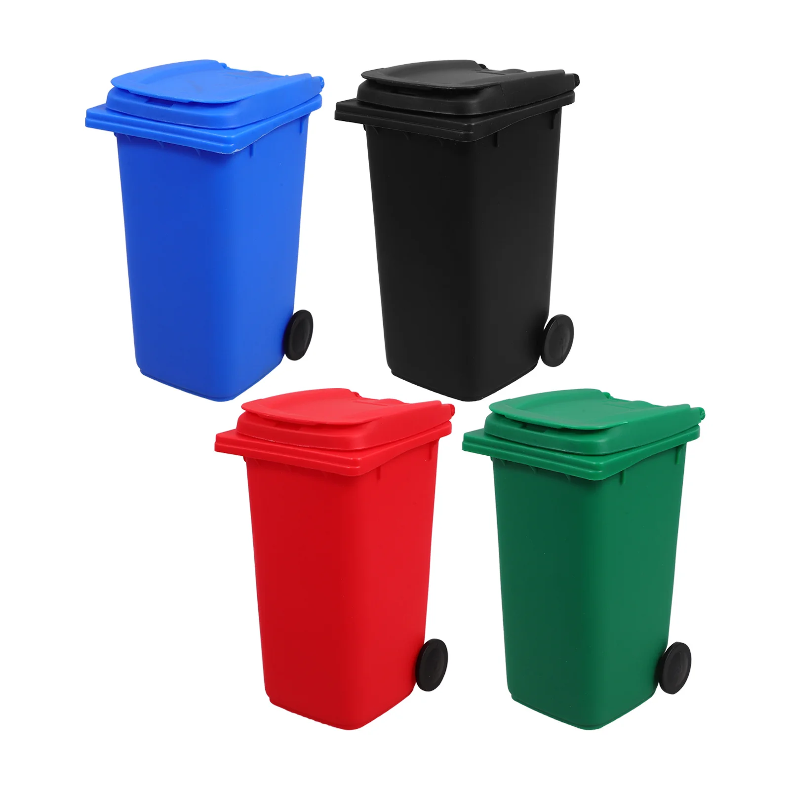 4-unidades-de-mini-lixeiras-porta-lapis-lindo-cesto-de-mesa-com-tampa-e-rodas-para-guardar-canetas-pequeno-organizador-de-bancada-preto-azul-verde