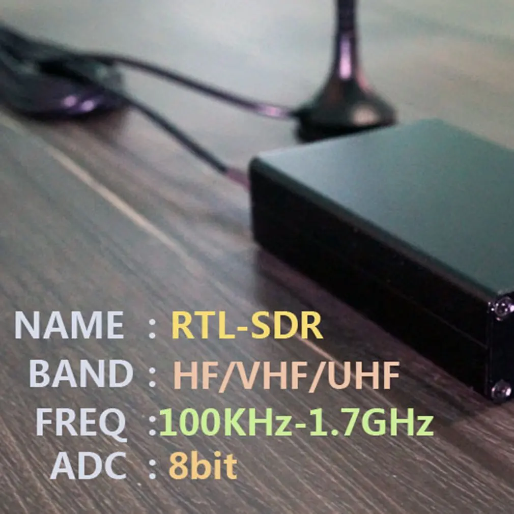 Hot Full Band UV RTL-SDR USB Tuner Receiver RTL-SDR RTL2832U+R820T2 Radio Receiver 100KHz-1.7GHz Wholesale Dropshipping view 4