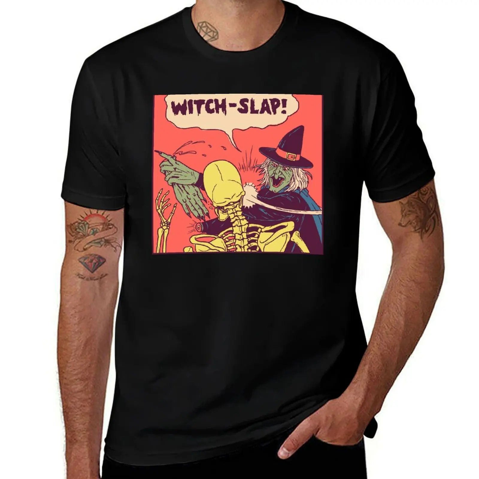 Witch-Slap T-Shirt Personalized t-shirt Blouse summer tops mens t shirts pack