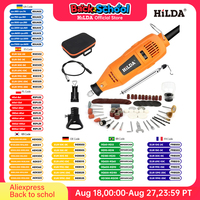 HILDA Rotary Tool Electric Drill Grinder Engraver Pen Grinder Mini Drill Electric Grinding Machine Accessories