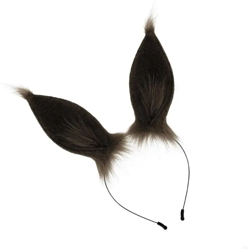 77HE Cartoon Pattern Hairband Long Rabbits Ears Heardress Children Hair For Daily Walk Files Photo Decoration