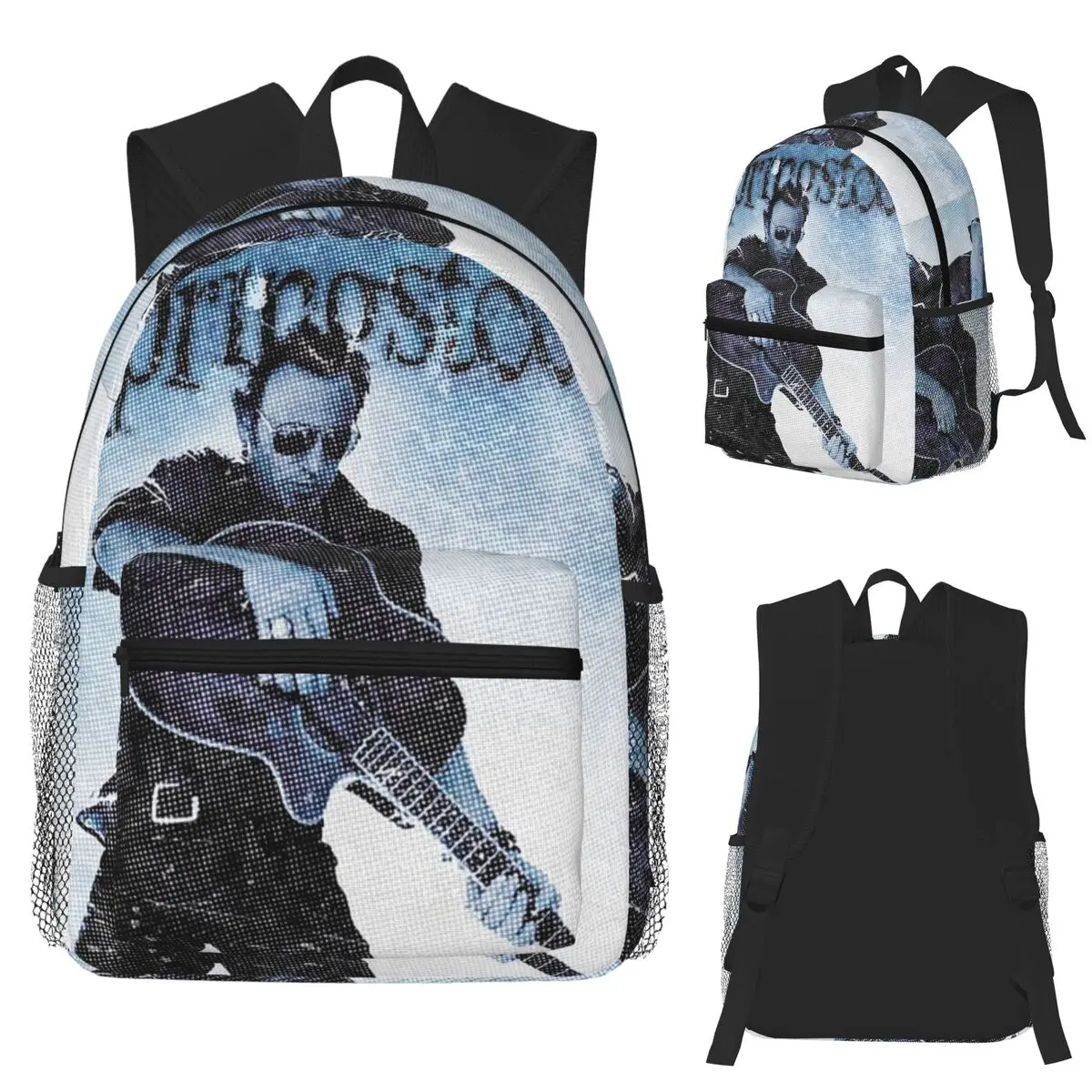 

Springsteen Take The Guitar Student Backpack School Bag Hiking Travel Daypack for Men Women Fashion Bookbag Shoulder Bags