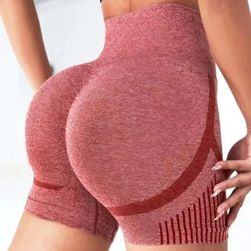 High Waist Quick Dry Seamless Shorts For Women Push Up Booty Workout Shorts Fitness Sports Short Gym Clothing Yoga Shorts NEW