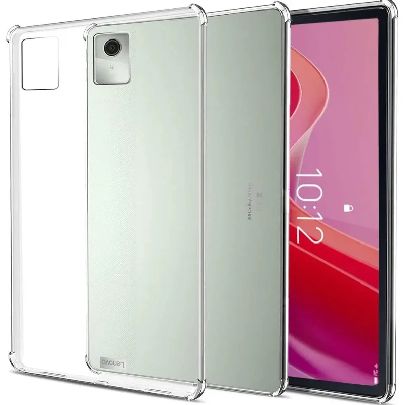 

Tablet Case For Lenovo Tab M11 2024 TB330FU 11 inch Transparent Soft TPU Silicone Shockproof Airbag Protective Cover Anti-drop