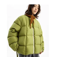 White Duck down Short down Jacket for Women, Petite Size, 2026 Winter Stand Collar Thickened Puffer Jacket