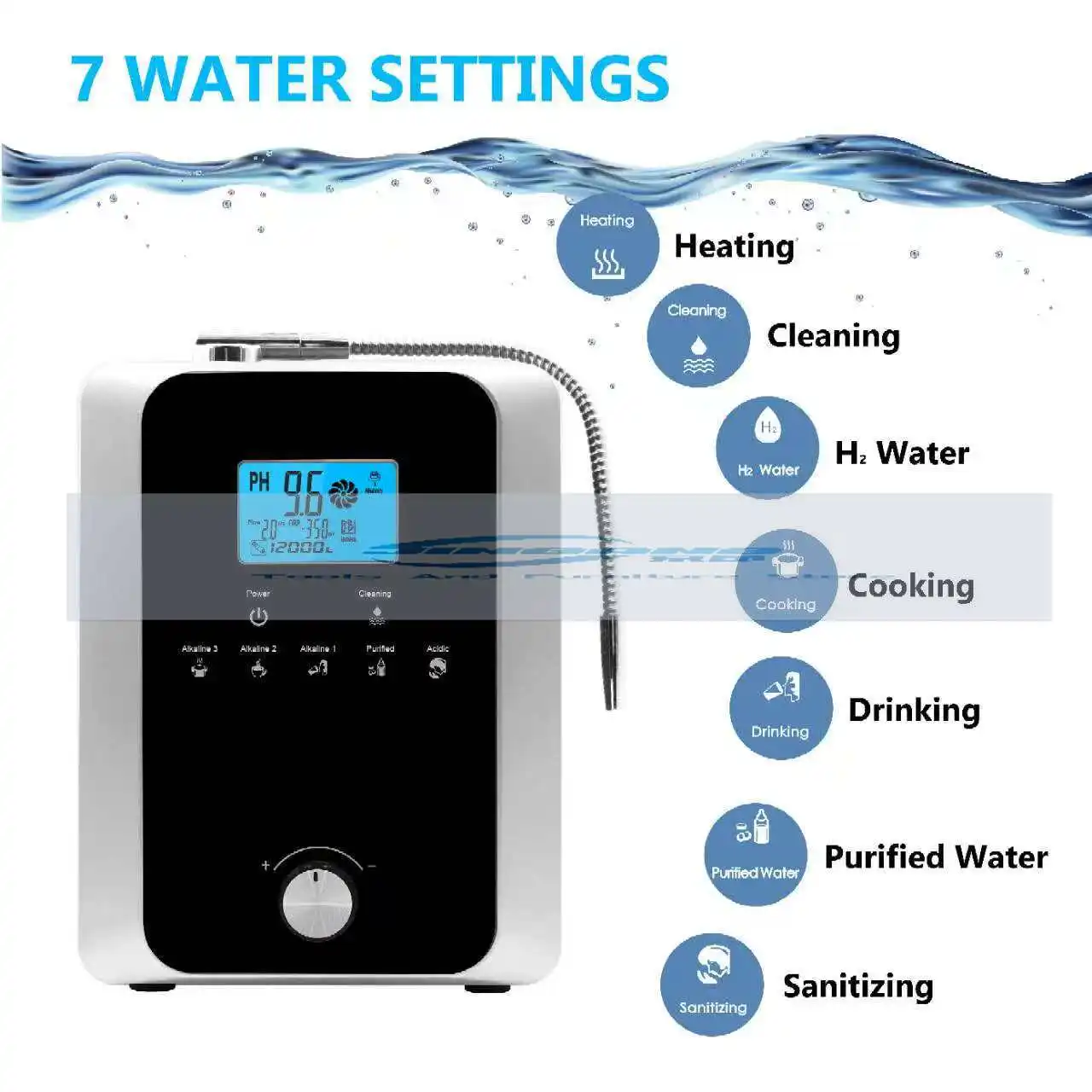 Japan Technology Kangen Su Platinum Coating Alkaline Water Machine 11 Plate Kangen Water Ionizer Machine K8