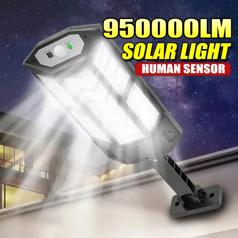 

NEWEST Upgrade Powerful Solar Led Lights Outdoor Solar Lamp with Motion Sensor Waterproof Solar Garden Light Street Yard Lantern