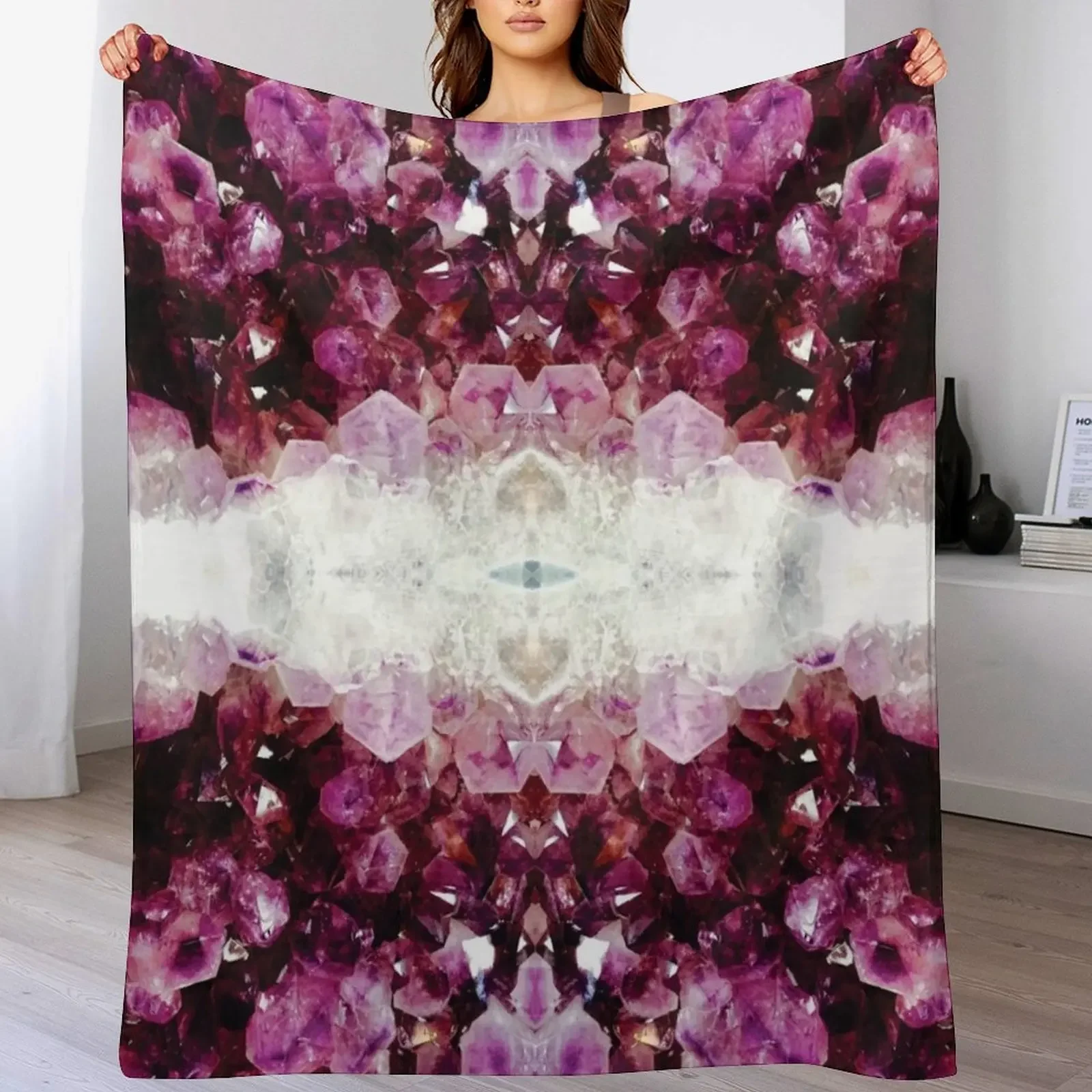Precious Stone Throw Blanket Portable Lightweight Blanket for Travel Camping