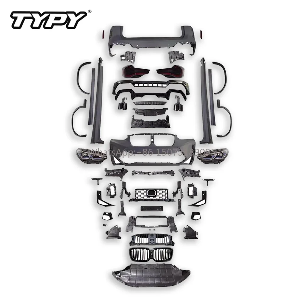 

Body Kit for X3 G01 2018-2021 Upgrade to 2021 X3M Front and Rear Bumpers for Auto Lights