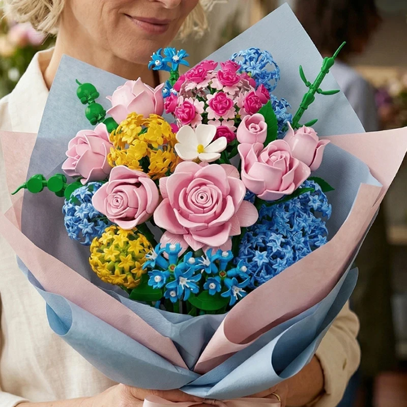 set-creativo-di-costruzioni-1227-pezzi-bouquet-di-rose-rosa-fiori-immortali-di-ortensia-decorazione-da-scrivania-gioco-di-assemblaggio-per-ragazze