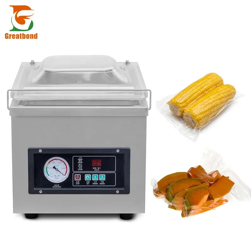 Dz-260 precio bajo CE mesa de una sola cámara Mini hogar comida vegetal carne queso sellador mantener fresco máquina de envasado al vacío