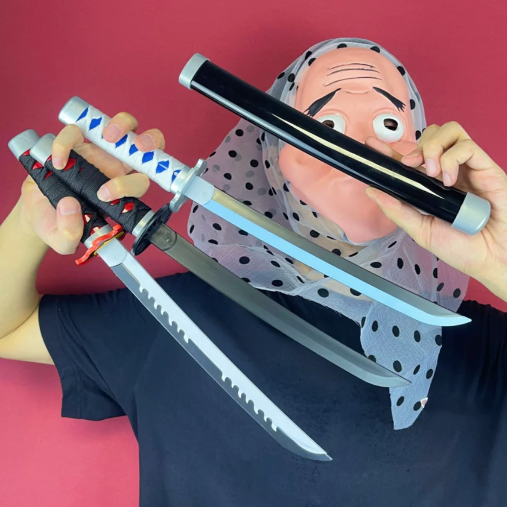 17 Zoll Kamado Tanjirou Katana Originalgröße Japanisches Katana Demon Slayer Ninja-Messer Anime Cosplay Requisite Original Samurai-Säbel Geschenk