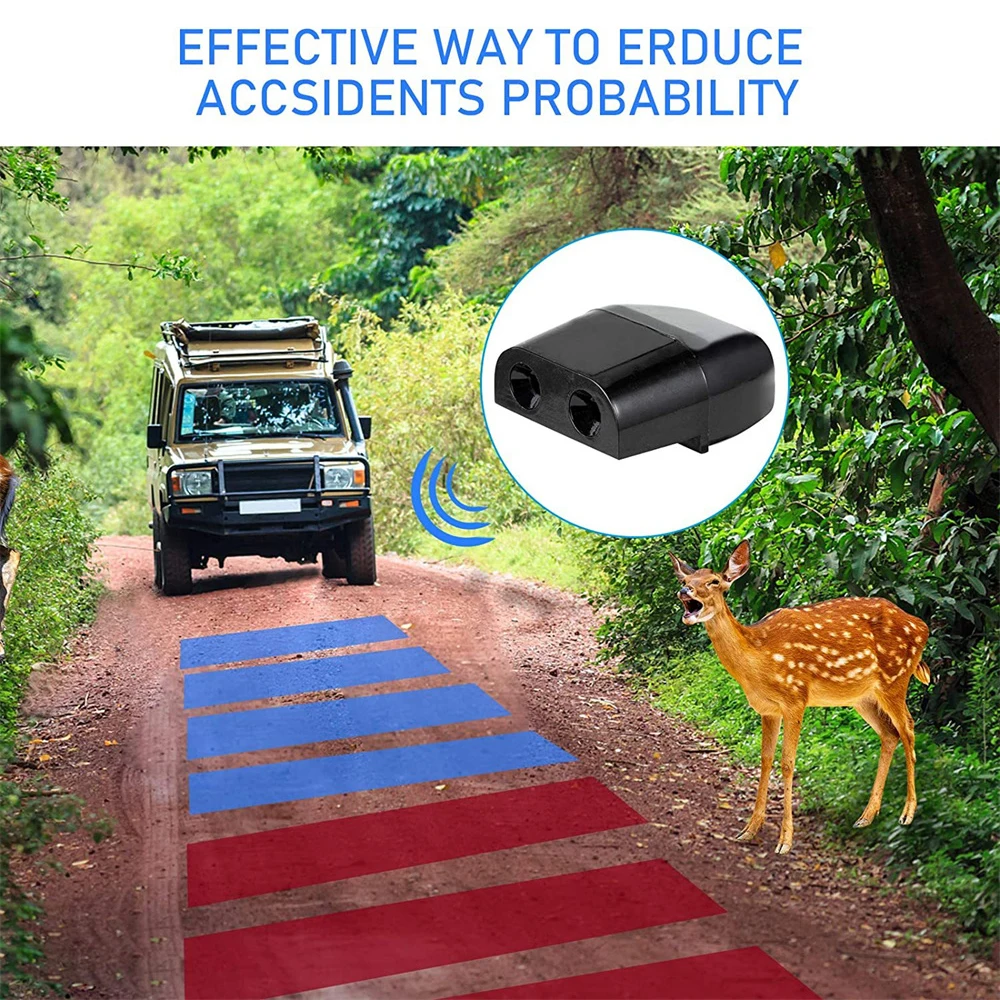 8/4Pc Anti Collision Siren Deer Repeller Wildlife Repel Warn Device For Vehicle Field Drive Animal Warn Whistles Alert Equipment