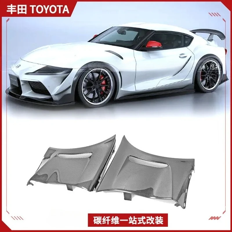 SAAR Compatible with Toyota A90 Supra Demon Carbon Fiber Modification Parts AST Front Fender Replacement Modified Front Bumper