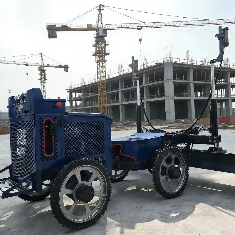 Telescopic Boom Laser Screed Machine Concrete Leveling MachineHydraulic Power Drive, High Torque, Four-wheel Laser  Machine