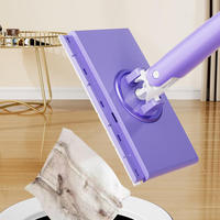 Small Mop Free Of Hand Washing Can Be Clamped Cloth Lazy Artifact No Dirty Hand Towel Mop Flat Mop Household Cleaning Tool