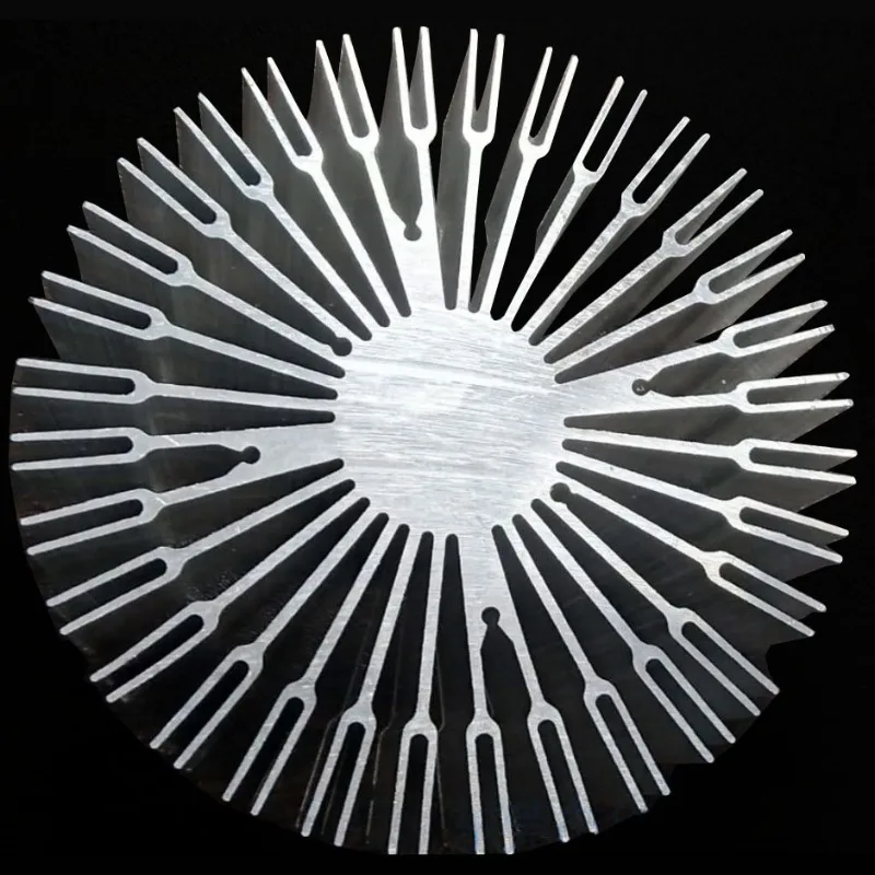 100mm round Heat sink for LED Track lights downlights High-power COB radiator Length 55-100mm Aluminium heatsink
