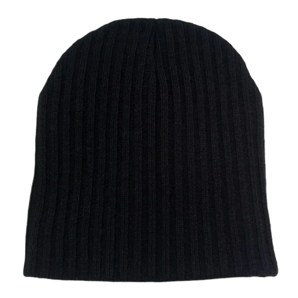 

Fashion Neon Yellow Stripes Knit Cap for Men Plain Beanie Women's Skullies Autumn Winter Hats Purple Black Hot Pink