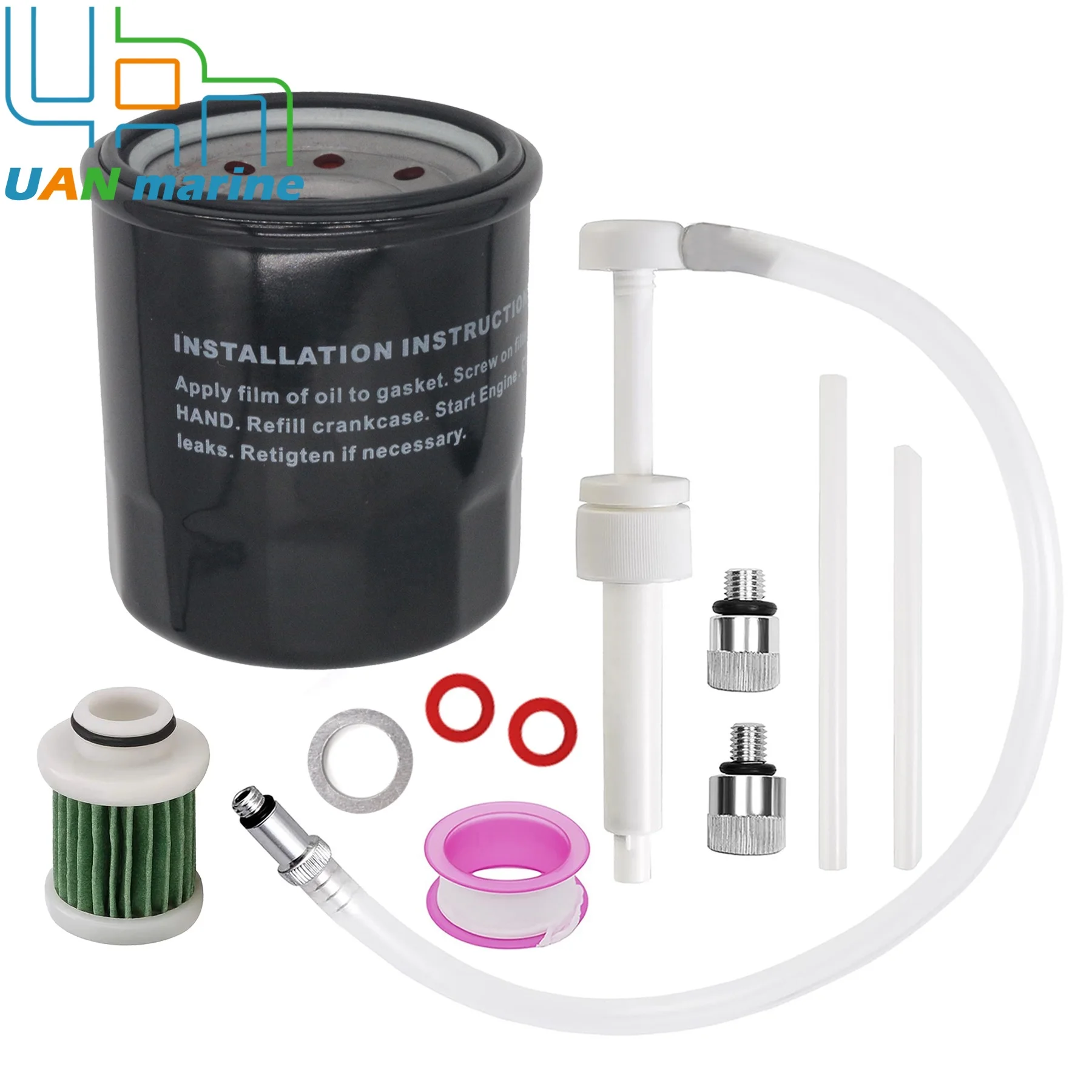 

Marine Oil Change Service Kit Fits for Yamaha F 75 90 115 HP Outboard Motor Oil Filter 5GH-13440-10 Fuel Filter 6D8-WS24A-00