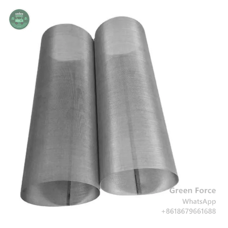 304 Stainless Steel Woven Filter Mesh 120 Mesh Precision Cylindrical Filter Canister for Fluid Purification
