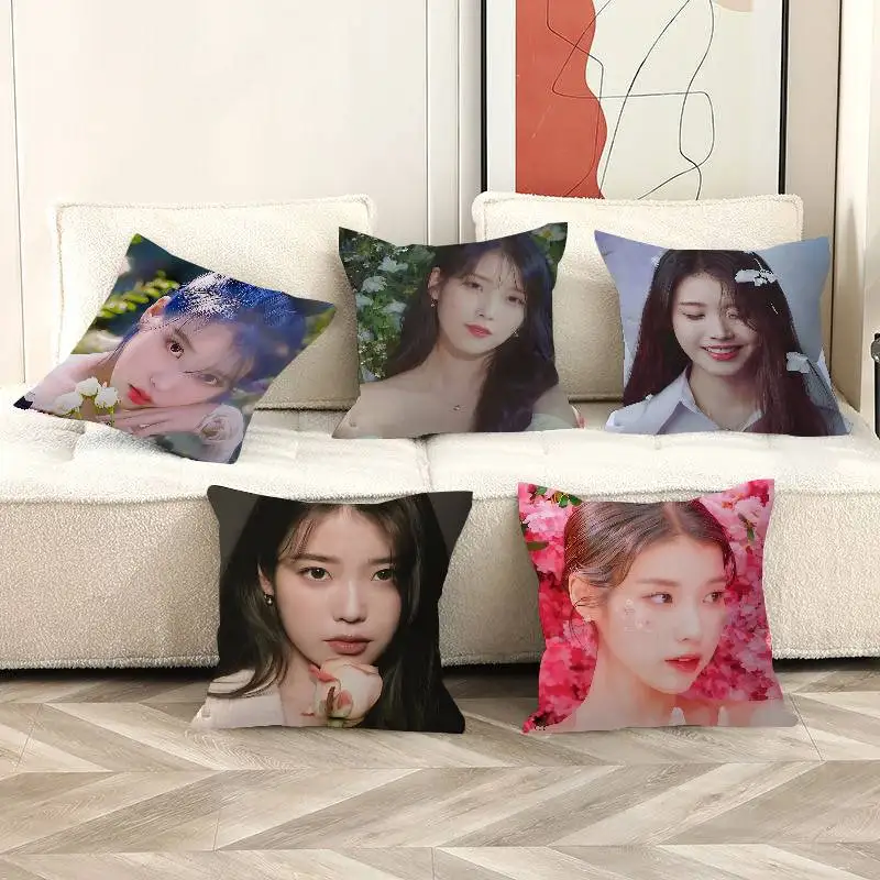 Korean Singer I-IU Cushion Cover Decorative Pillow Sofa Home Decor Case Pillow Cases