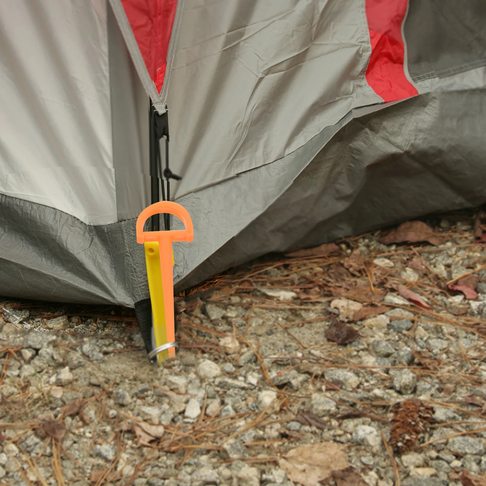 

4pcs Plastic Tent Stakes Heavy Duty Lightweight Reusable Camping Stakes For Tents Canopy Awnings Sand Yard Garden Trees Tarps