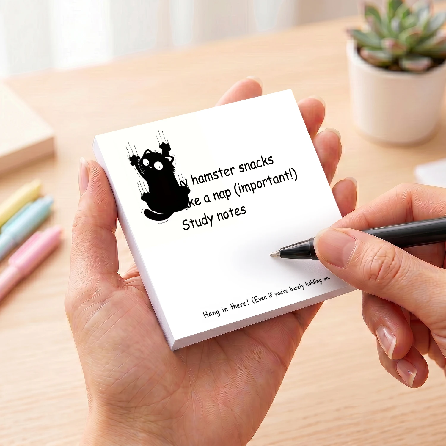 2pcs Cat Meme Sticky Notes Set - Hair Care Journal review and price