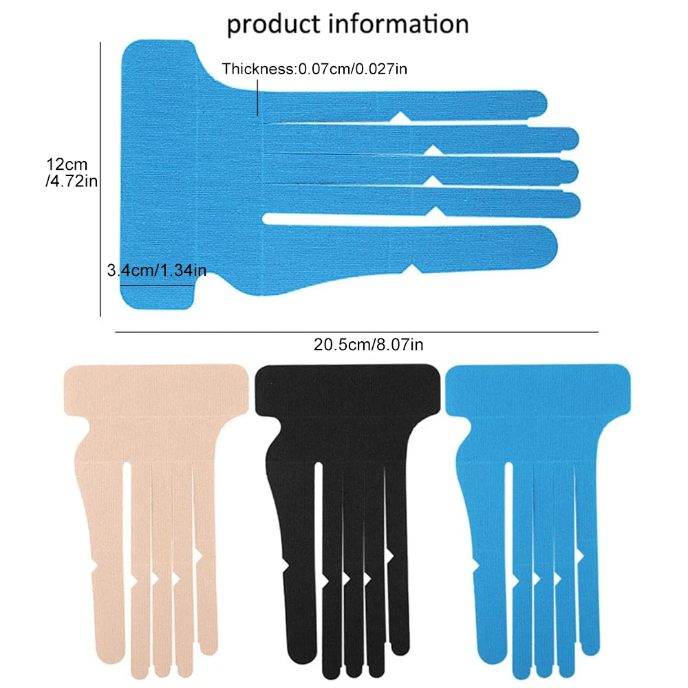 5PC Precut Kinesiology Tape for Wrist & Fingers,Elastic Wrist Fingers Support &Stability,Breathable,Hypoallergenic Athletic Tape
