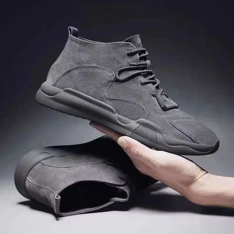 Non Slip Lace Up Men\'s Boots Work Male Shoes Industrial Safety Retro Original Deals Offer Vintage Size 45 Low Price Fashion New