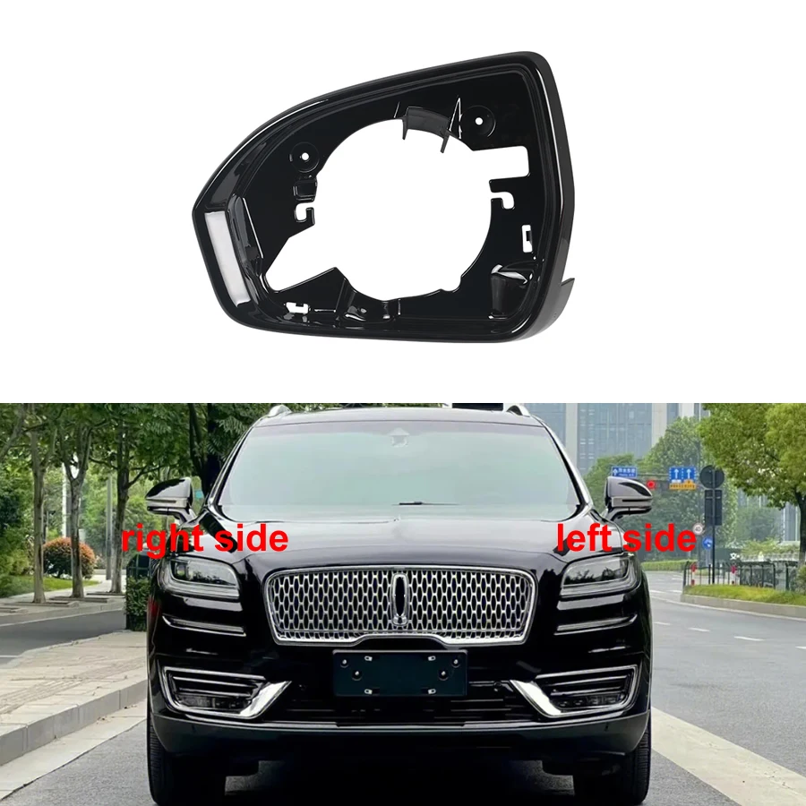 For Lincoln Nautilus 2018 2019 2020 2021 2022 Car Accessories Door Wing Mirrors Holder Rearview Mirror Trim Ring Housing Frame