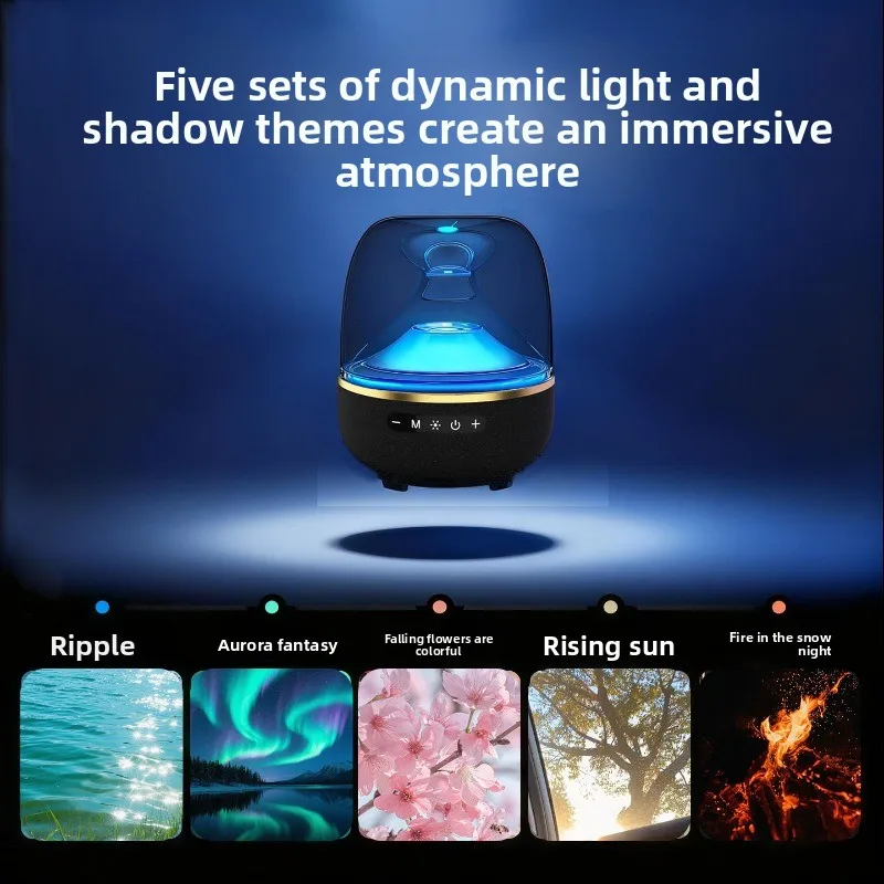 Speaker Crystal Light Projection 5th Gen Bass Computer Home