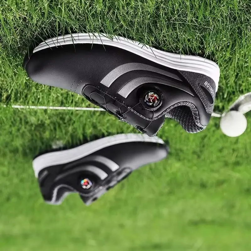 

2026 Best Selling Golf Shoes for Men Anti-Slip Men Golf Training Shoe Outdoor Lawn Golf Sneakers Man Buckle Strap Gym Men Shoes