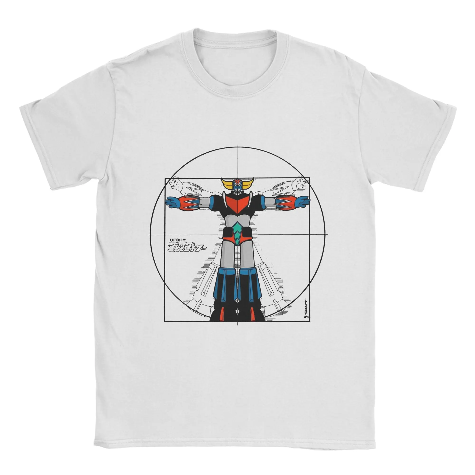 2025 الصيف تي شيرت تقليدي الصيف Goldoraks شعبية تي شيرت UFO روبوت القطن التي شيرت للذكور Y2K متعة تصميم قصيرة الأكمام بلايز