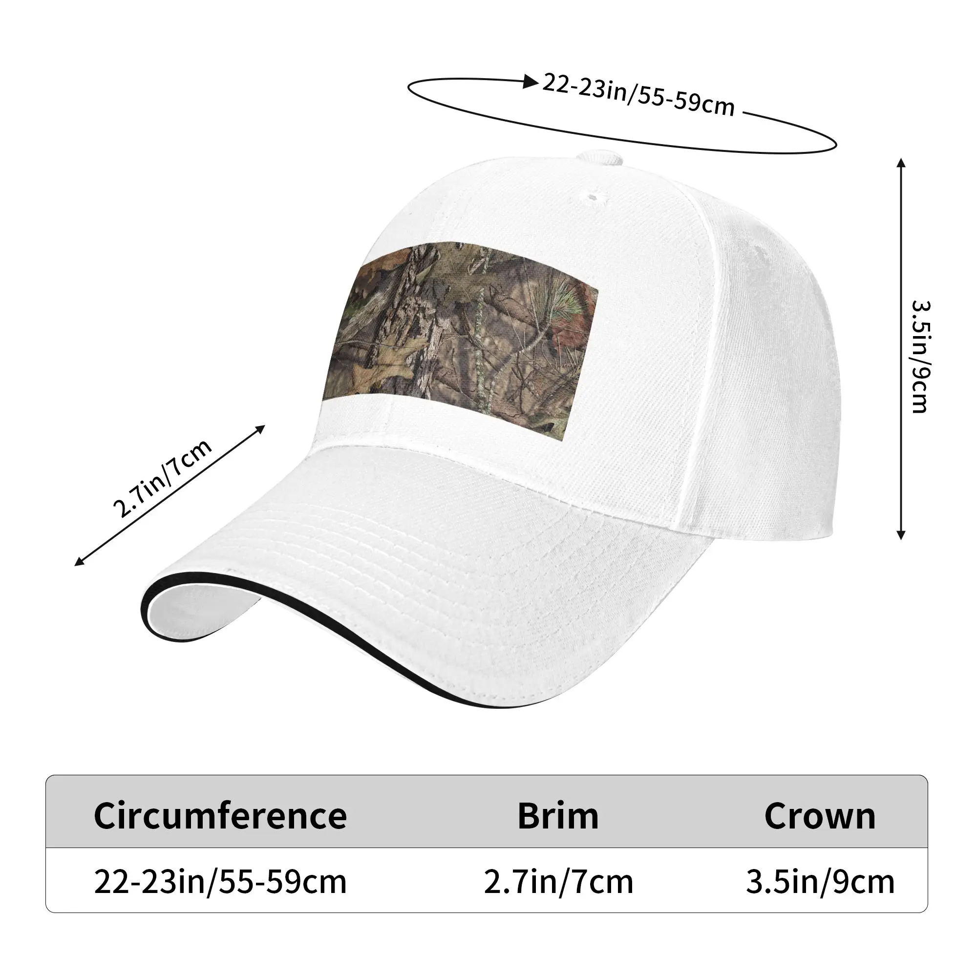 Real Tree Camouflage Camo Pattern Cap Casual Baseball Caps Adjustable Hat Hip Hop Summer Unisex Baseball Hats Customizable